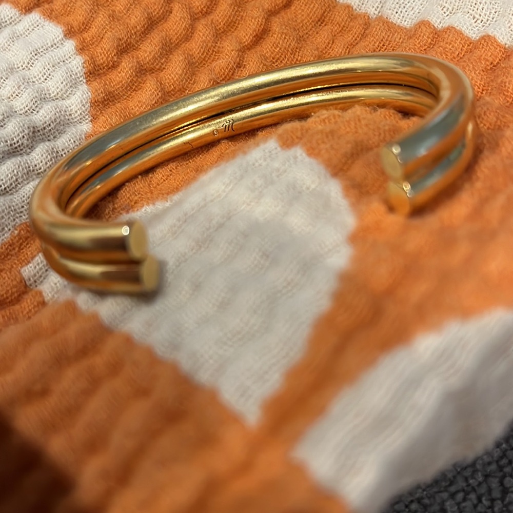 Madewell Gold-finish Cuff Bracelet - EUC - Picture 3 of 4